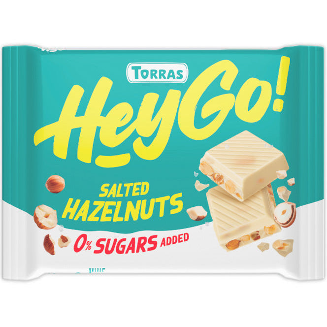 HEY GO White chocolate with hazelnuts and salt 60g - Torras - JUG deli