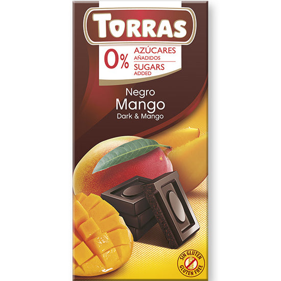 Dark chocolate with mango 75g - Torras