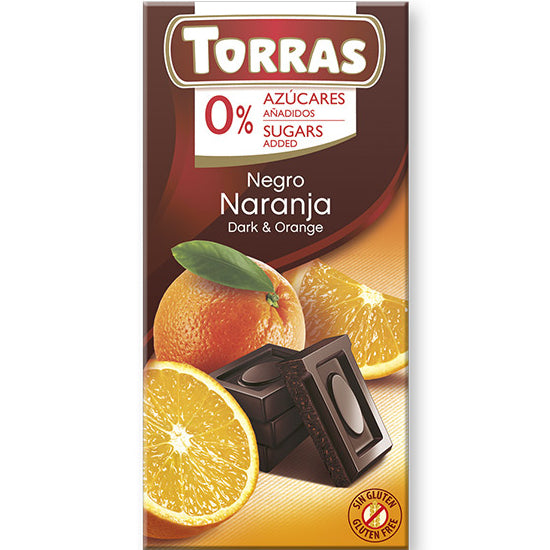 Dark chocolate with orange 75g - Torras