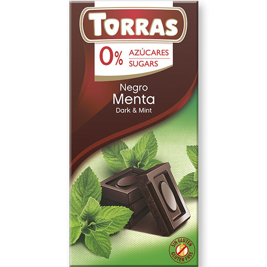 Dark chocolate with mint 75g - Torras