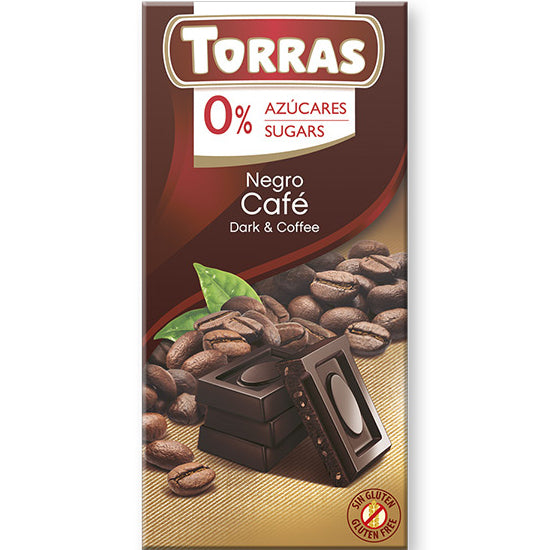 Dark chocolate with coffee 75g - Torras
