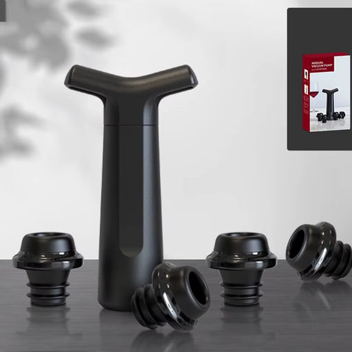 Vacuum Wine Stoppers + Vacuum Pump - JUG deli