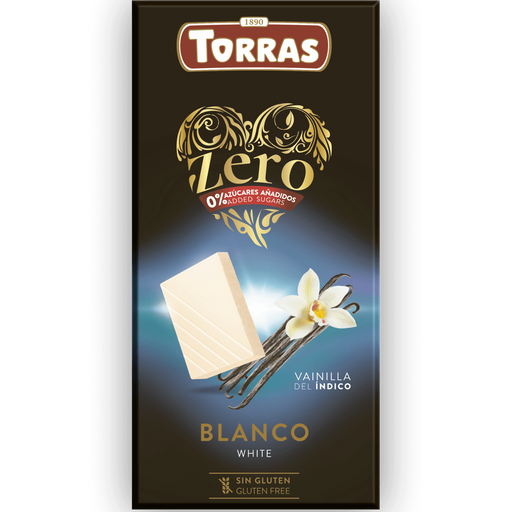 White Chocolate ZERO Sugar 125g - Torras - JUG deli