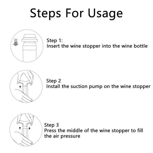 Vacuum Wine Stoppers + Vacuum Pump - JUG deli