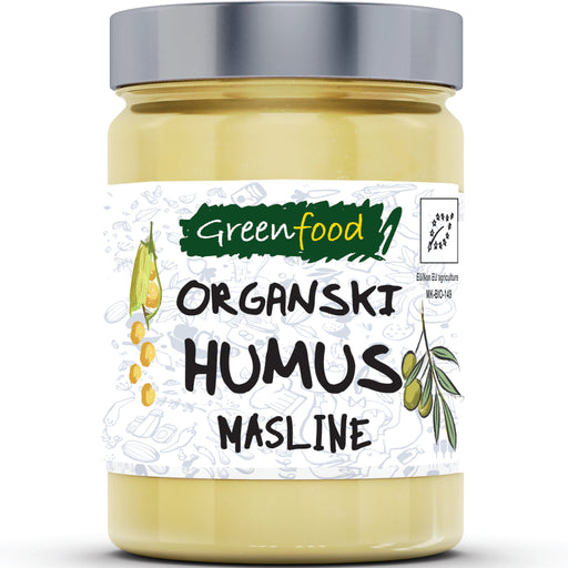 Hummus Olives organic 280g - Greenfood - JUG deli