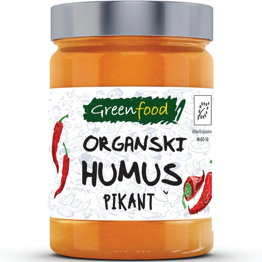 Hummus Paprika Piquant organic 280g - Greenfood - JUG deli