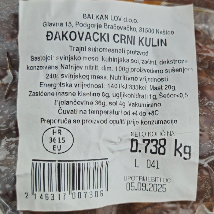 Kulen Black slavonian - Đakovačke delikatese