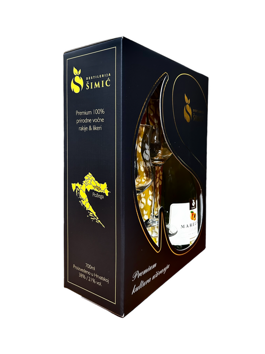 Dunja (quince) Gift box with glasses - Šimić