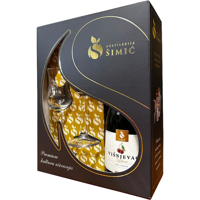 Višnjevac (cherry) Gift box with glasses - Šimić