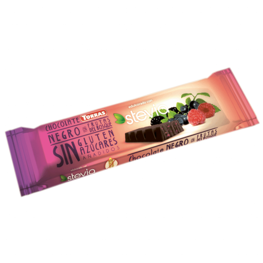Dark Chocolate with forest fruits Stevia 35g - Torras - JUG deli