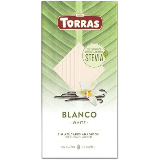 White chocolate Stevia 100g - Torras - JUG deli