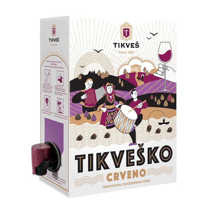 Tikveško (Red), Bag in box 3L - Tikveš - JUG deli