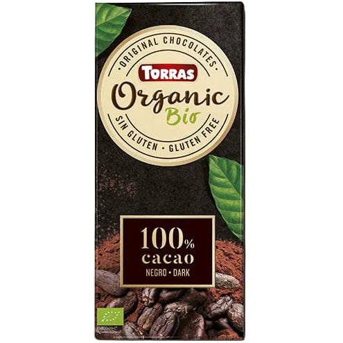 Dark Organic 100% cocoa 100g - Torras - JUG deli
