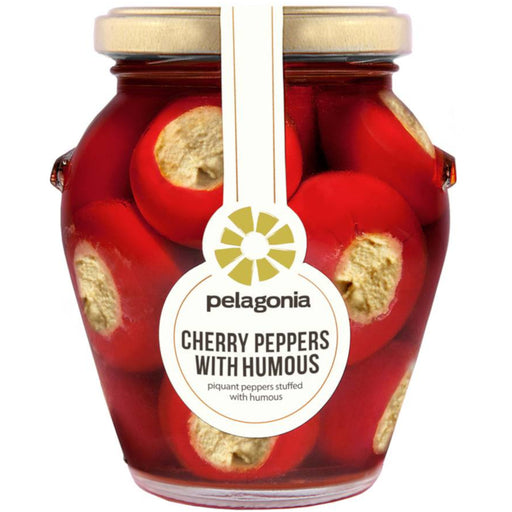 Cherry Peppers with Humous 280g - Pelagonia - JUG deli