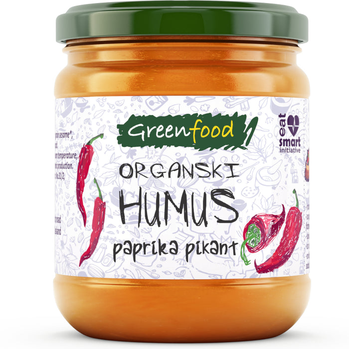 Hummus Paprika Piquant organic 250g - Greenfood - JUG deli