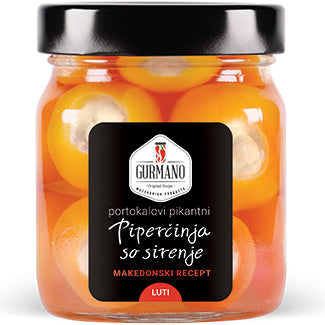 Orange Peppers with Cheese hot 290g - Gurmano - JUG deli